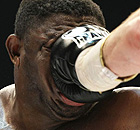 Samuel Peter takes a punch from Vitali Klitschko