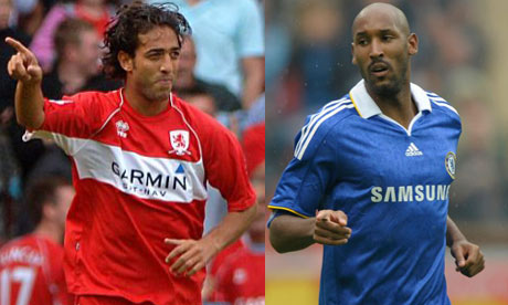 Mido and Nicolas Anelka