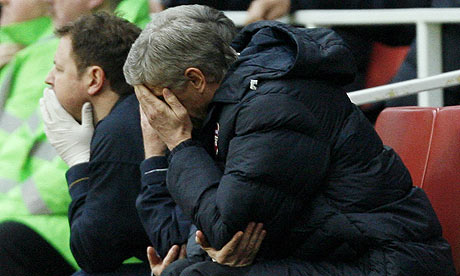 Frustration for Arsene Wenger