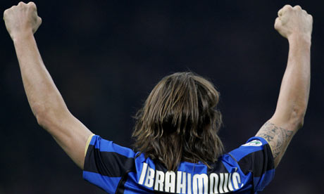 Internazionale striker Zlatan Ibrahimovic - Serie A's top scorer this season. 