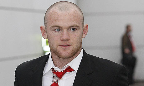 wayne rooney shoes. Wayne Rooney with shaven pate.