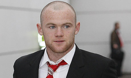 wayne rooney dresses. Wayne Rooney with shaven pate.