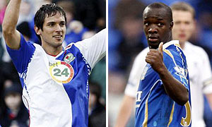 Roque Santa Cruz and Lassana Diarra