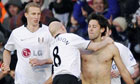 Clint Dempsey celebrates scoring Fulham's equaliser against Chelsea