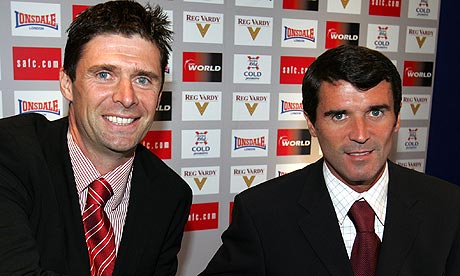 Roy Keane and Niall Quinn