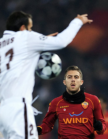 Roma's French forward Jeremy Menez