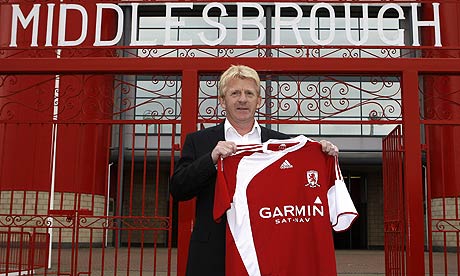  New Middlesbrough manager Gordon Strachan