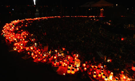 Thousands lit candles and left messages in memory of goalkeeper Robert Enke