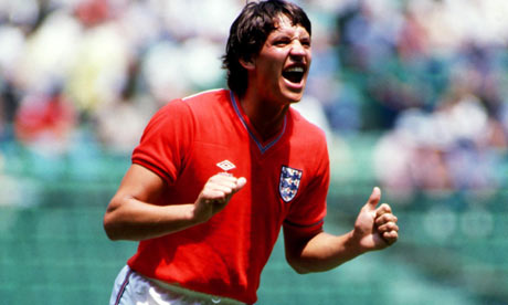 Gary Lineker playing for England