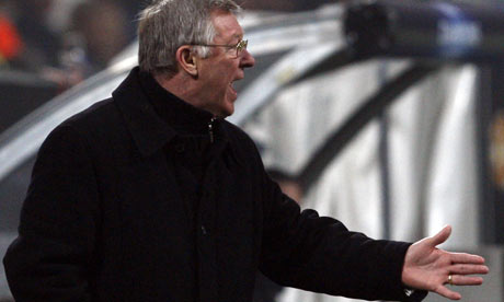 Manchester United coach Sir Alex Ferguson