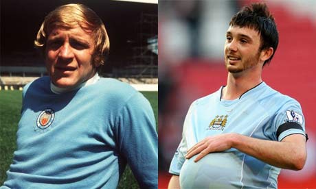 Francis Lee and Stephen Ireland MANCHESTER CITY'S OLD BADGE: It was much 