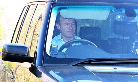 Alan Shearer arrives to take charge of Newcastle United training at Longbenton training ground