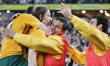 After Joshua Kennedy's goal beat Uzbekistan, Australia need one point from their final qualifiers