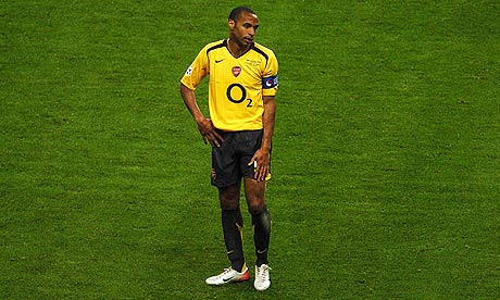 2006 Thierry Henry Team Signed Game Worn Arsenal Jersey from Last, Lot  #81880