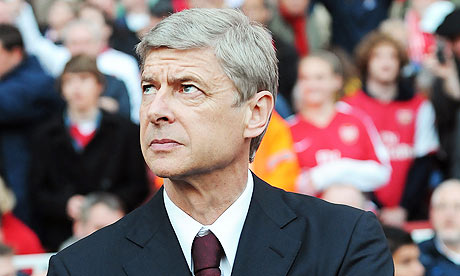 Arsenal manager Arsène Wenger during his team's 3-1 defeat to Manchester United