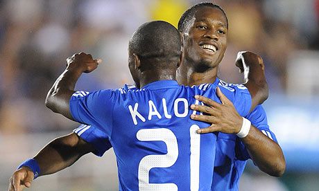 Didier Drogba and Saloman Kalouui