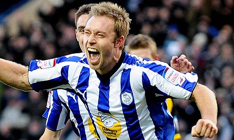 Sheffield Wednesday's Chris Sedgwick celebrates scoring during the 6-2 hammering of Bristol Rovers