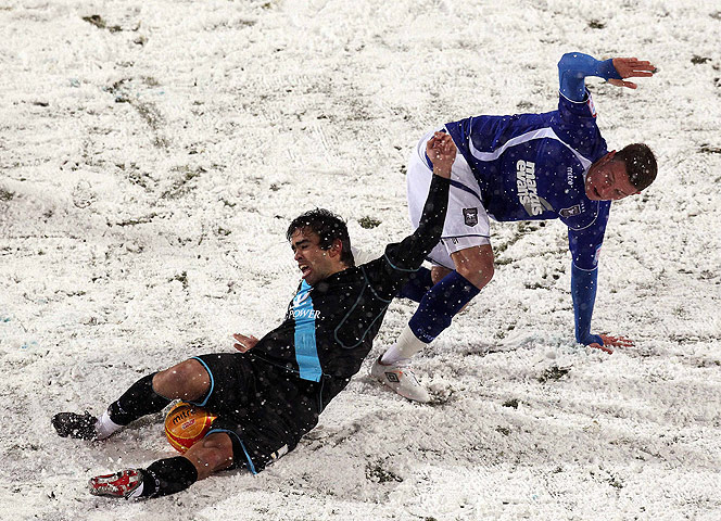 Football white-outs: Leicester's Miguel Vitor and Ipswich's Connor Wickham