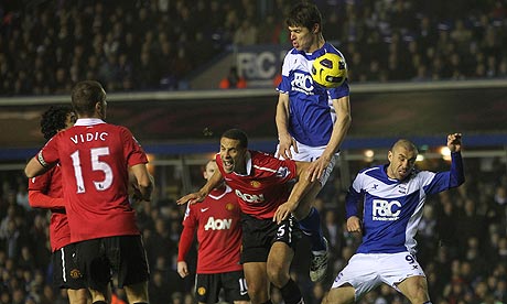 Nikola Zigic Rio Ferdinand Manchester United Birmingham City
