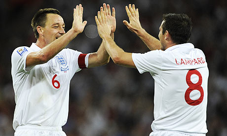 John Terry and Frank Lampard, England 5-1 Croatia