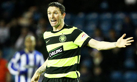 Robbie Keane on his Celtic debut, during the 1-0 defeat at Kilmarnock