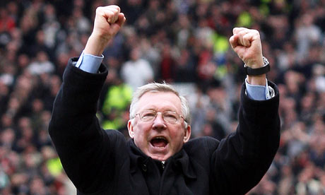 Alex Ferguson before United's match at Bolton