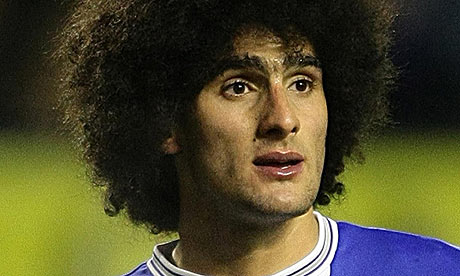 Marouane Fellaini is recovering from a serious ankle injury suffered ...