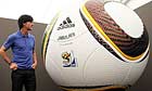 Jogi Löw and the Jabulani. Photograph: Joern Pollex/Bongarts/Getty Images Jogi Löw and the Jabulani. Photograph: Joern Pollex/Bongarts/Getty Images
