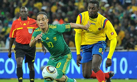 south players colombia football cup african africa midfielder pienaar stolen cash rooms hotel