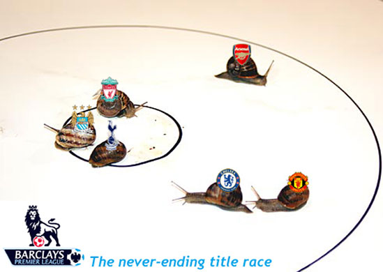 Góc biếm họa: Cuộc đua đến chức vô địch Premier League! - www.TAICHINH2A.COM