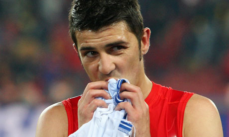 Anxious wait over Spain's David Villa will be free to play Chile in their