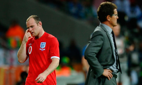 Wayne Rooney's face looked like thunder when he was substituted by Fabio 