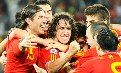 Spain celebrate