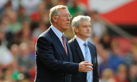 Mark Hughes and Sir Alex Ferguson