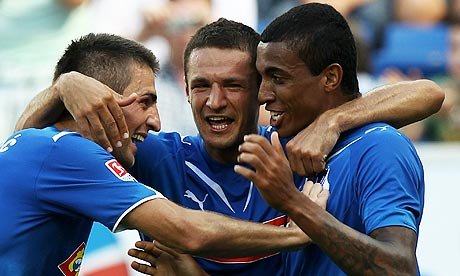 Hoffenheim celebrate