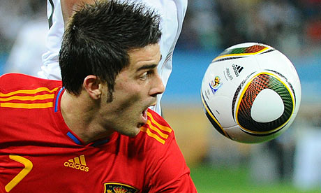 Spain's striker David Villa
