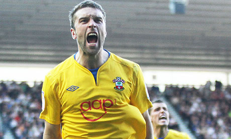 Rickie Lambert, here scoring at Derby on Saturday