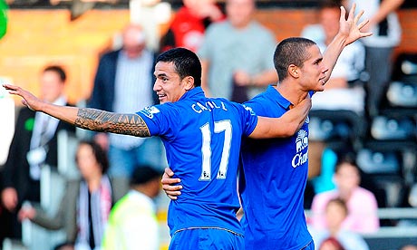 Tim Cahill Jack Rodwell Everton