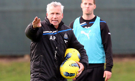 Newcastle's Alan Pardew in charge of training