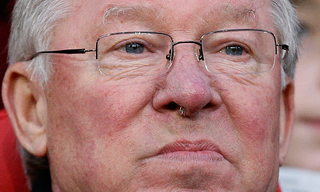 Manchester United's manager Alex Ferguson