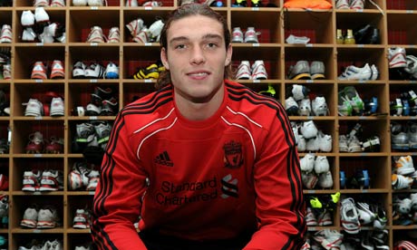 Andy Carroll of Liverpool Andy Carroll, Liverpool's new striker, 