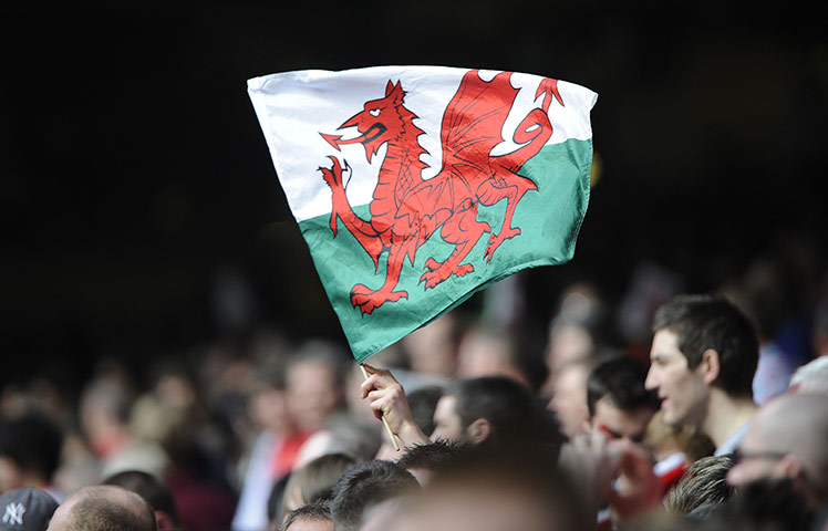 Wales v England: Welsh flag