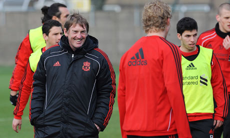 The Liverpool manager Kenny Dalglish