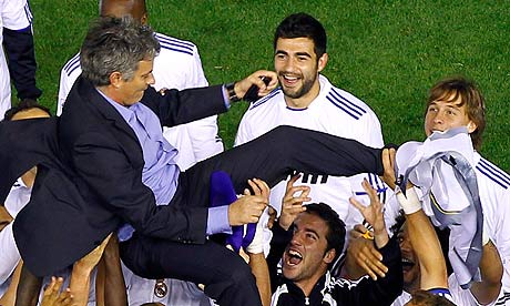 real madrid copa del rey 2011 photos. Jose Mourinho of Real Madrid