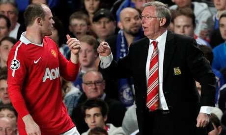 wayne rooney makeup. Wayne Rooney and Alex Ferguson