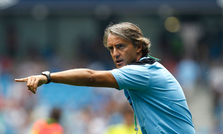 Manchester City manager Roberto Mancini