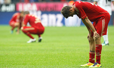 Dejection for Bayern's players