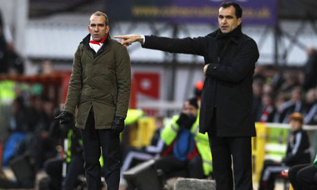 Mr Cool: Jose Mourinho command the attention of everyone in the build
