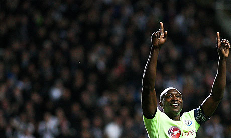 The Newcastle United manager says their captain Shola Ameobi is an improving all the time.