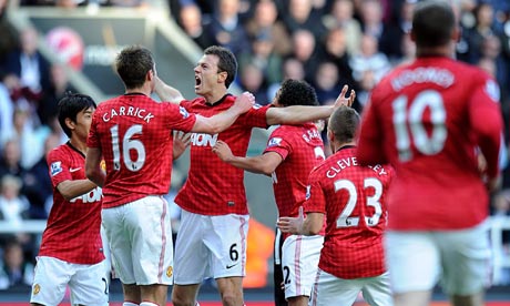 Manchester United celebrate